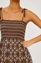 Load image into Gallery viewer, Rails Becca Dress - Cocoa Daisy Embroidery