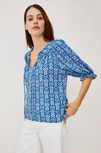 Load image into Gallery viewer, Rails Belina Top - Blue Ikat