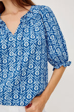 Load image into Gallery viewer, Rails Belina Top - Blue Ikat