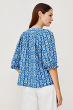 Load image into Gallery viewer, Rails Belina Top - Blue Ikat