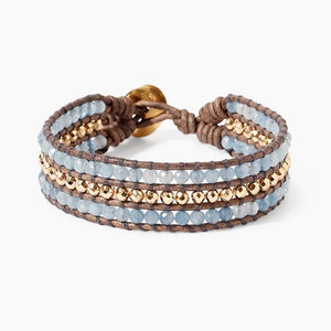 Chan Luu Sedona Single Wrap Bracelet - Aquamarine