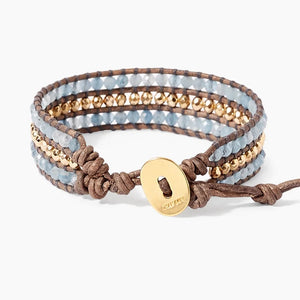 Chan Luu Sedona Single Wrap Bracelet - Aquamarine