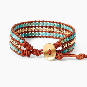 Chan Luu Sedona Single Wrap Bracelet - Turquoise