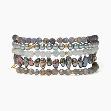 Load image into Gallery viewer, Chan Luu Riviera Wrap Bracelet - Iolite Mix