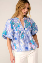 Load image into Gallery viewer, Poupette St. Barth Blouse Flores - Blue Padang