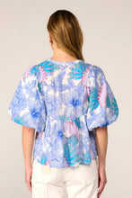 Load image into Gallery viewer, Poupette St. Barth Blouse Flores - Blue Padang