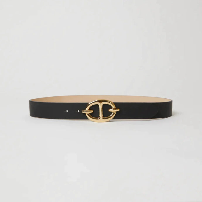 B-Low the Belt Kiara Leather Belt - Black/Gold