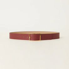 Load image into Gallery viewer, B-Low the Belt Milla Leather Belt - Marroon/Gold