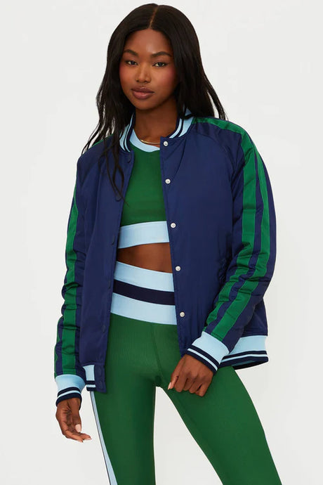 Beach Riot Flight Jacket - Ivy Colorblock