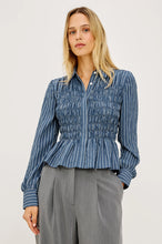 Load image into Gallery viewer, Rails Bradshaw Shirt - Washed Indigo Stripe