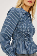 Load image into Gallery viewer, Rails Bradshaw Shirt - Washed Indigo Stripe
