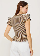 Load image into Gallery viewer, Rails Bryn Top - Brown Stripe