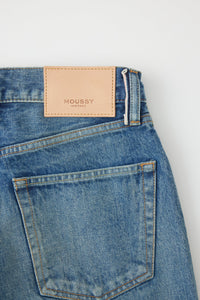 Moussy Hopewell Selvedge Straight - Dark Blue