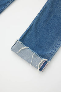 Moussy Hopewell Selvedge Straight - Dark Blue