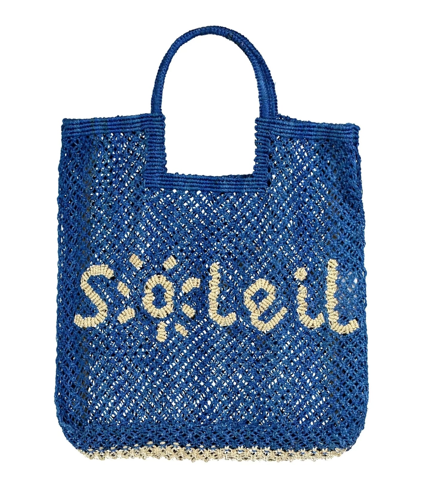 The Jacksons Stella Soleil Large Jute Bag - Cobalt