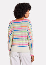 Load image into Gallery viewer, Brodie Mini Stripe Relax Neck - Neon Stripes