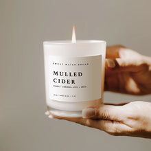 Load image into Gallery viewer, Sweet Water Decor Soy Candle + Wood Lid - Mulled Cider