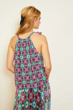 Load image into Gallery viewer, Caballero Caroline Kaleidoscope Batik Reversible Top