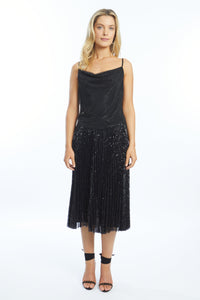 Caballero Kailey Sequin Skirt - Black