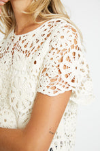 Load image into Gallery viewer, Caballero Carmen Lace Top - Ivory