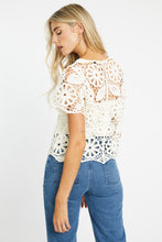 Load image into Gallery viewer, Caballero Carmen Lace Top - Ivory