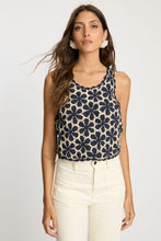 Load image into Gallery viewer, Caballero Isabelle Top - Navy/Cream