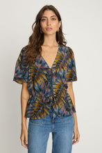 Load image into Gallery viewer, Caballero Rhea Top - Midnight Palm