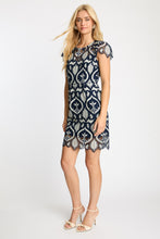 Load image into Gallery viewer, Caballero Vanna Dress - Navy/Cream Lac
