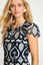 Load image into Gallery viewer, Caballero Vanna Dress - Navy/Cream Lac