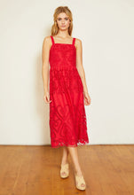 Load image into Gallery viewer, Caballero Liana Lace Dress - Viva Magenta