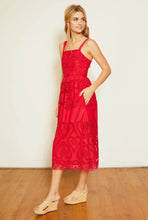 Load image into Gallery viewer, Caballero Liana Lace Dress - Viva Magenta