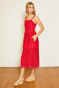 Caballero Liana Lace Dress - Viva Magenta