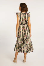 Load image into Gallery viewer, Caballero Claudia Stripe Vine MIdi Dress