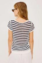 Load image into Gallery viewer, Rails Cady Top - Ivory Indigo Stripe