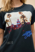 Load image into Gallery viewer, Daydreamer Eagles Hotel California Reverse GF Tee - Vintage Black