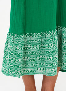 M.A.B.E. Cella Embroidery Dress - Green