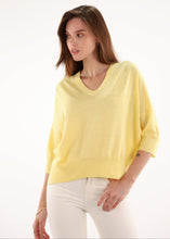 Load image into Gallery viewer, ESTHÈME 3/4 Sleeve V-Neck Lurex Sweater - 2 Colors