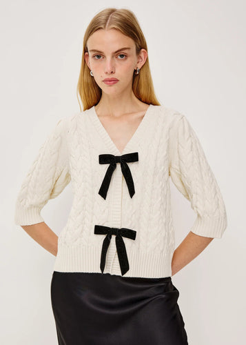 Rails Clarissa Cardigan - Ivory Cables