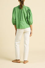 Load image into Gallery viewer, Trovata Orly Blouse - Green Medallion