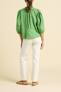Trovata Orly Blouse - Green Medallion
