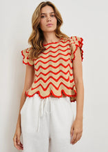 Load image into Gallery viewer, Rails Coen Top - Cherry Oat Stripe