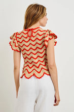 Load image into Gallery viewer, Rails Coen Top - Cherry Oat Stripe