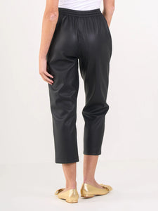Emily McCarthy Joy Jogger - Black Vegan Leather