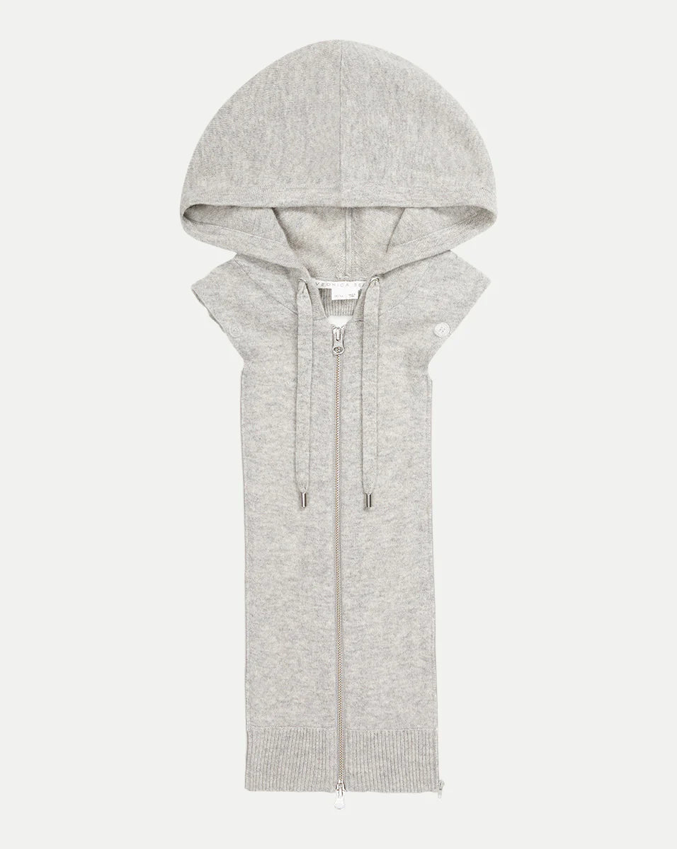 Veronica Beard Cashmere Hoodie Dickey - Grey