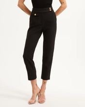 Load image into Gallery viewer, Veronica Beard Renzo Slim-Leg Pant - Black Gold