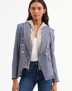 Veronica Beard Miller Dickey Jacket - Blue Melange