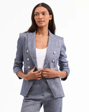 Load image into Gallery viewer, Veronica Beard Miller Dickey Jacket - Blue Melange