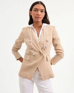 Veronica Beard Miller Dickey Jacket - Khaki Melange