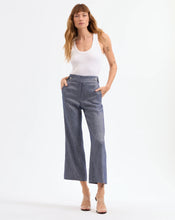 Load image into Gallery viewer, Veronica Beard Aubrie Linen Pant - Blue Melange