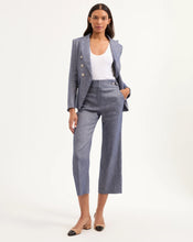 Load image into Gallery viewer, Veronica Beard Aubrie Linen Pant - Blue Melange